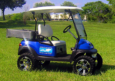 Islamorada Dive Shop Custom Golf Cart for Key Largo Golf Carts